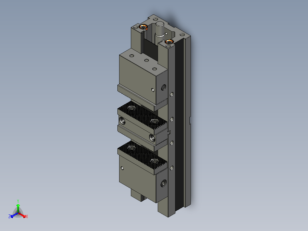 TLD-100 400DS数控机床用双机床虎钳主视图