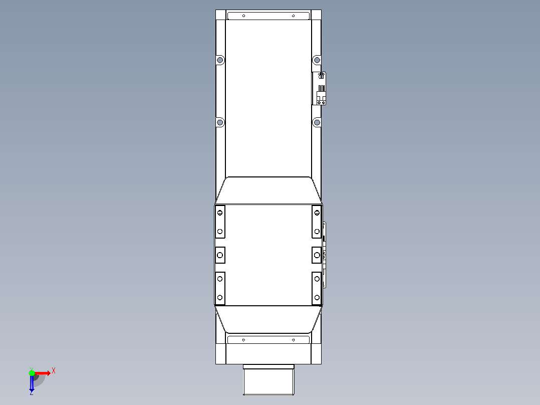 滚珠丝杠直线轴内置导轨TPA-GCR-170-2510C-L250-MP-M75-N3俯视图