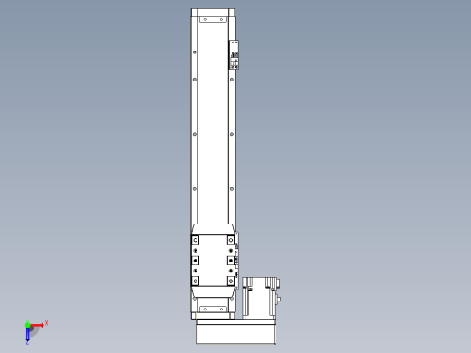 滚珠丝杠直线轴内置导轨TPA-GCR-80-1610C-L350-ML-M40-N3俯视缩略图