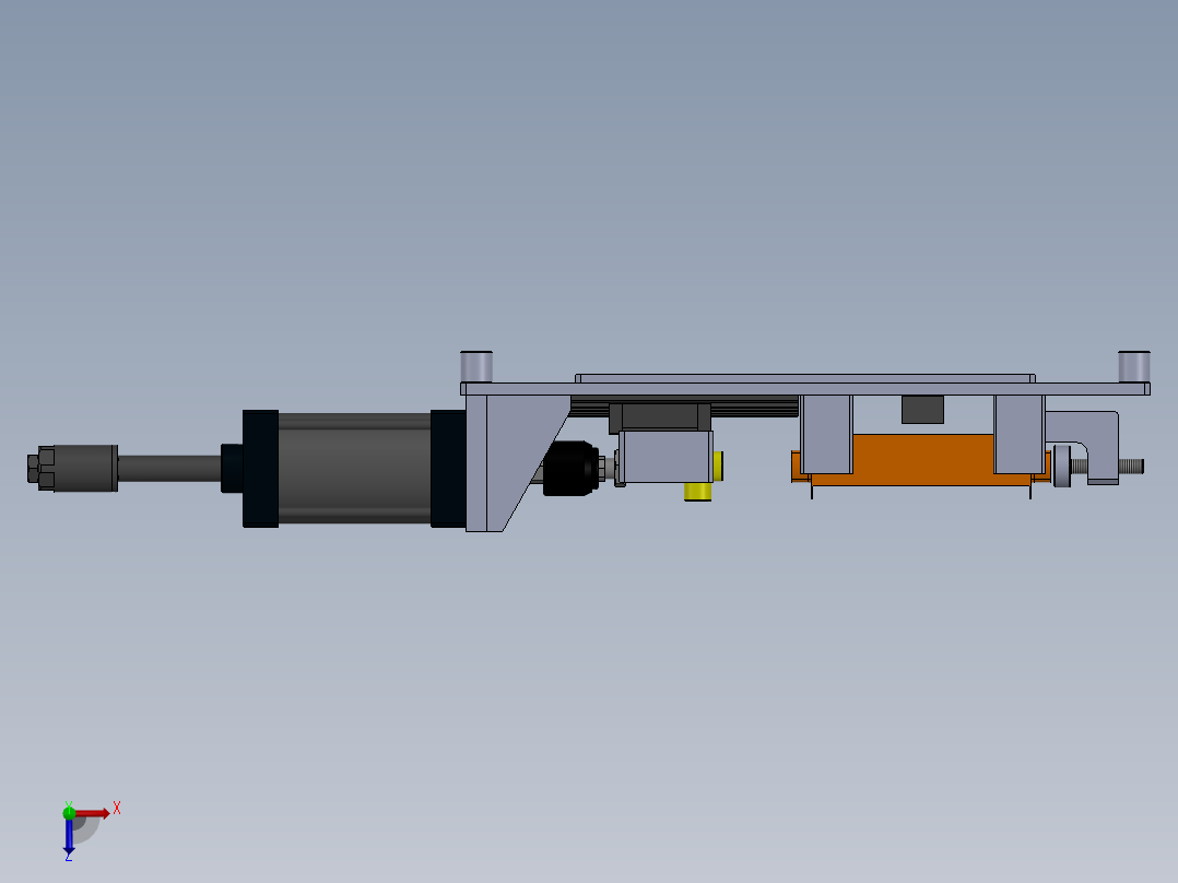 230主换热器接头预装工装俯视图