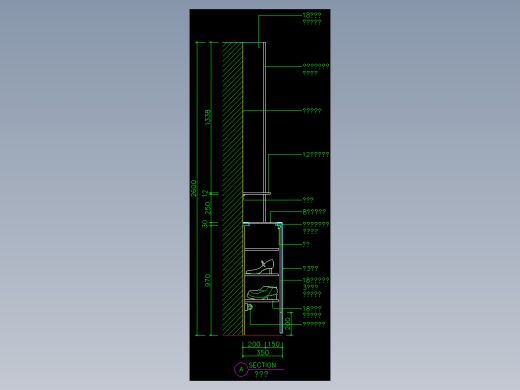 家装类CAD图块(五)-FH01070A