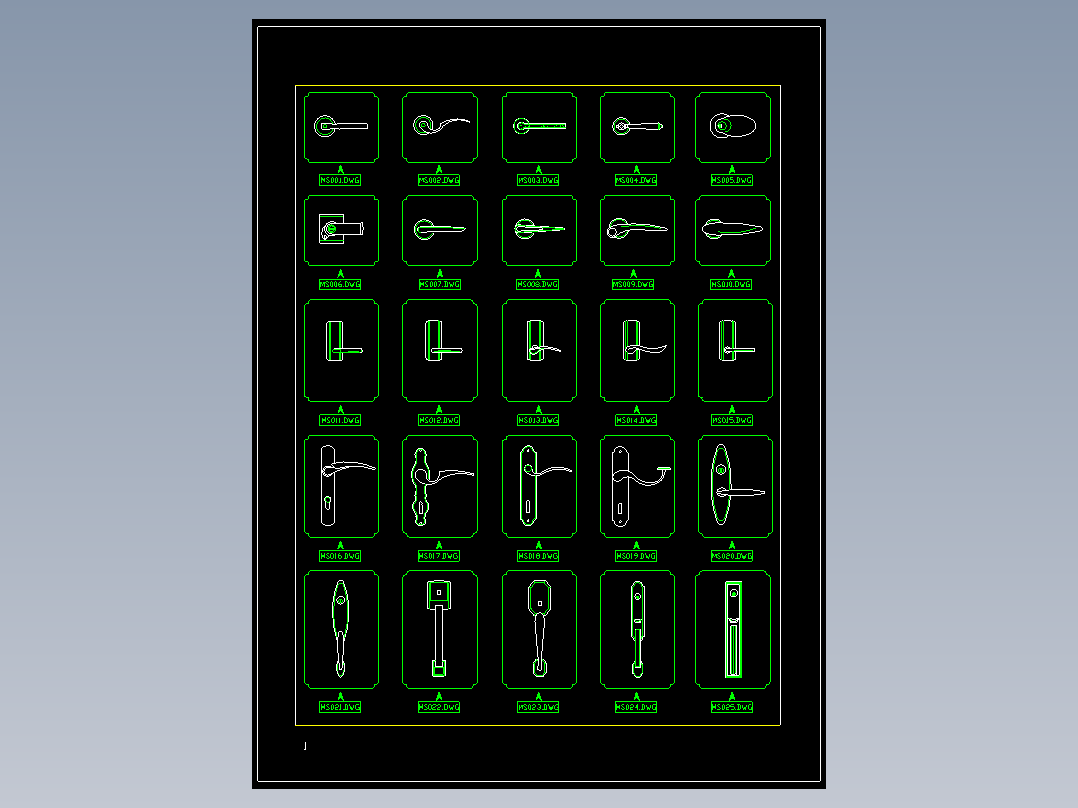 家装图块之门式把手