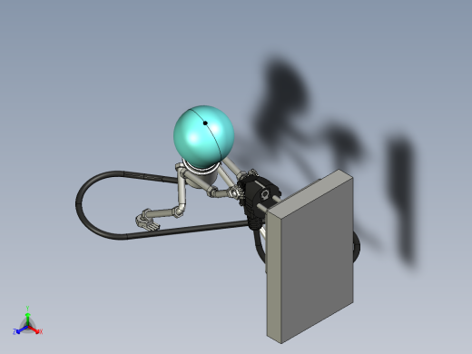 电灯和插座艺术造型3D图纸 CREO设计正等轴测缩略图