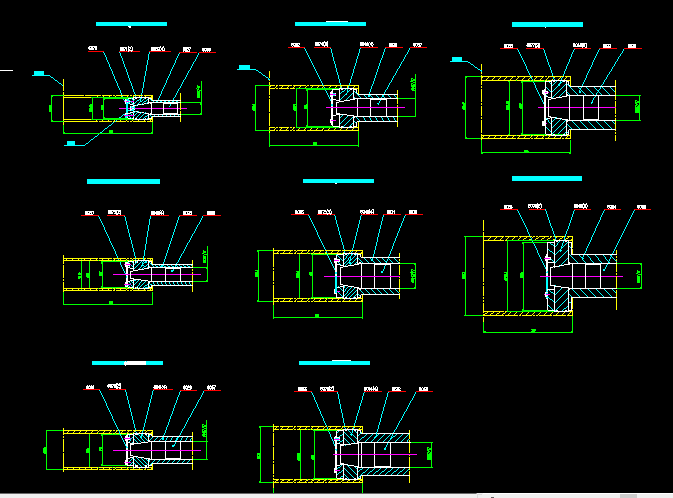 数控管螺纹加工机床机械设备cad图纸图纸