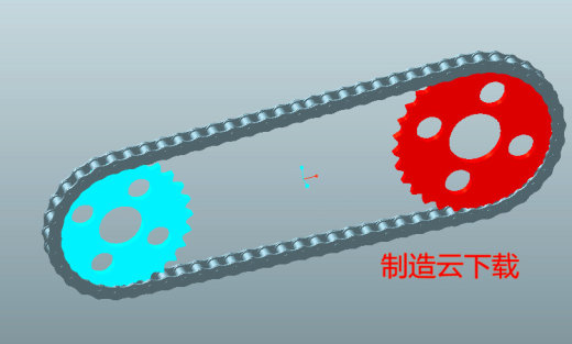 链条链轮3D模型proe缩略图
