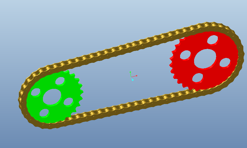 链条链轮3D模型proe