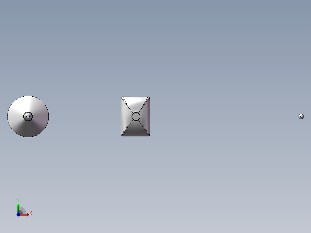 零件1-漏斗抽壳前视图