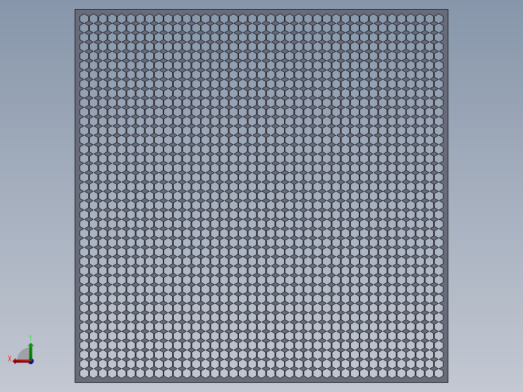 solidworks 蜂窝板设计后视图