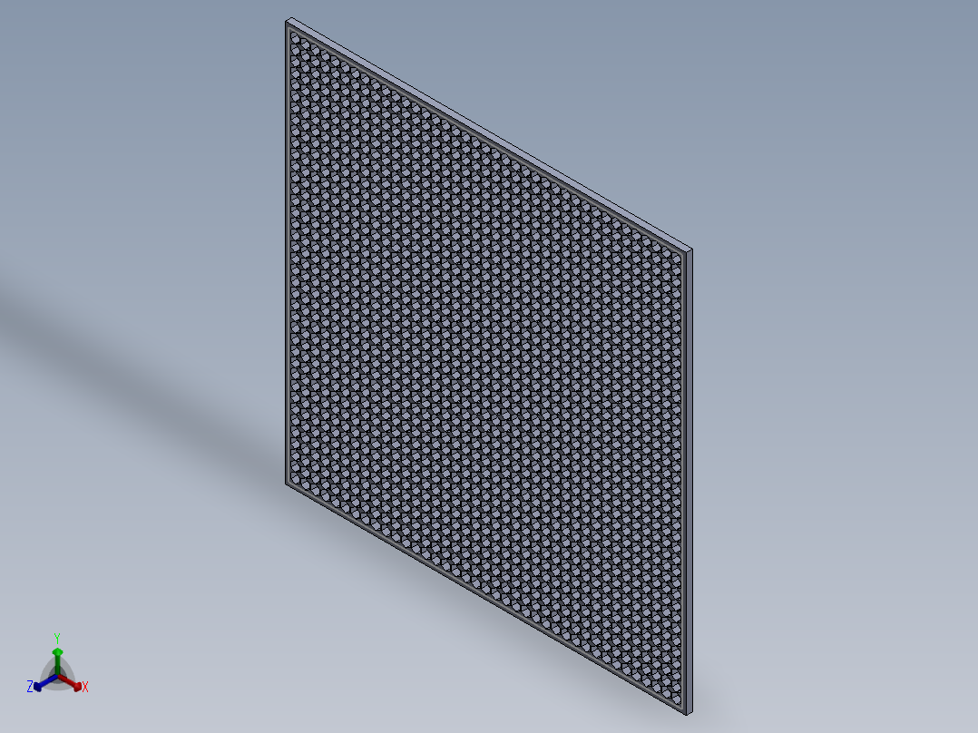 solidworks 蜂窝板设计正等轴测图