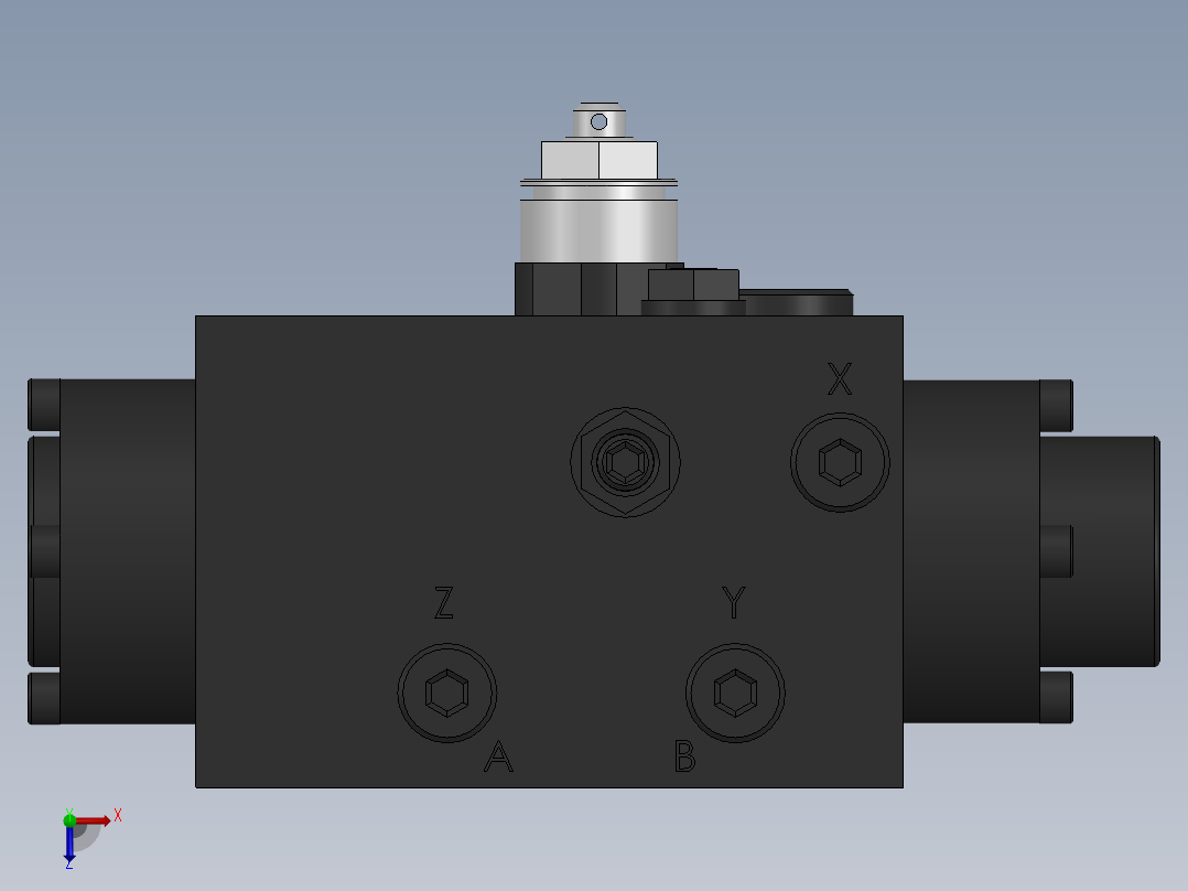 电刺激的阀门SW2014俯视图