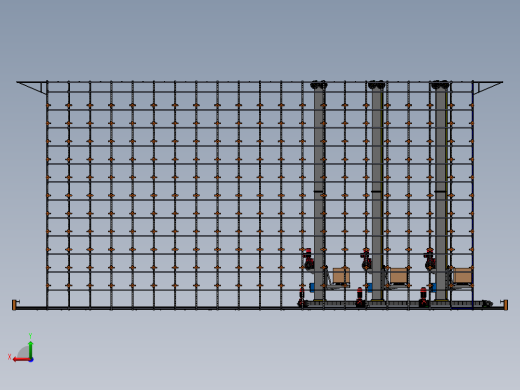 自动化立体仓库方案 3D图后视缩略图