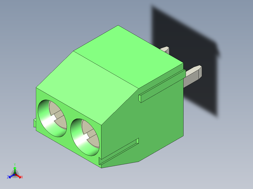 PCB_Terminal_Block_2-P3.5主视图