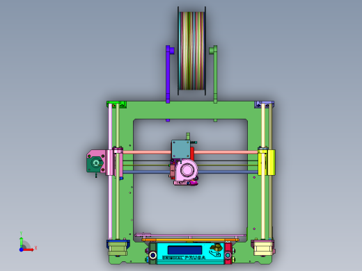 普鲁萨i3 MK2 3D打印机前视缩略图