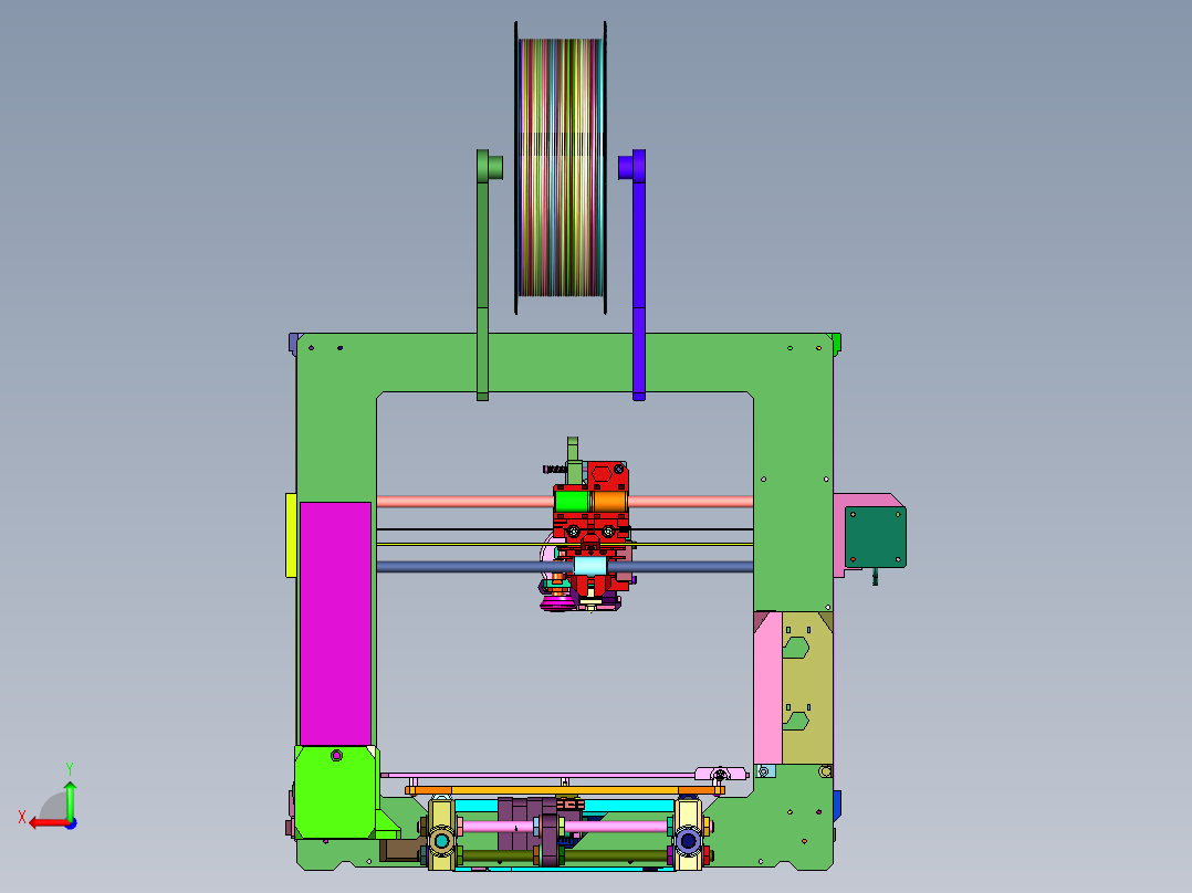 普鲁萨i3 MK2 3D打印机后视图