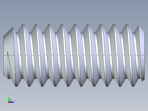 UNC 平头紧定螺钉-UNC SET SCREW 2-58 x 0.187.STEP左视缩略图