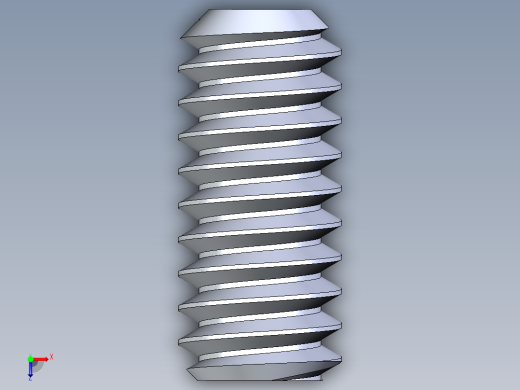 UNC 平头紧定螺钉-UNC SET SCREW 2-58 x 0.187.STEP俯视缩略图