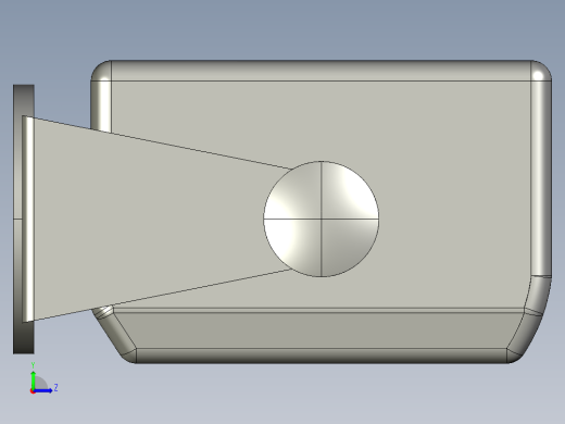 基恩士SJ-F020blower_kc图纸模型左视缩略图