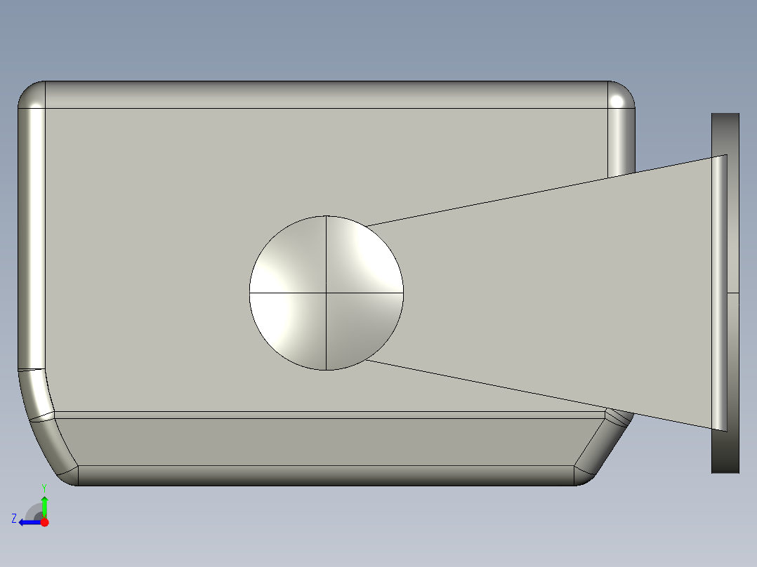 基恩士SJ-F020blower_kc图纸模型右视图