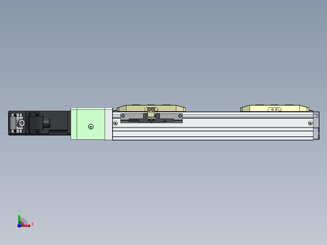 GTH内嵌丝杆全封闭GTH5S-100W前视图