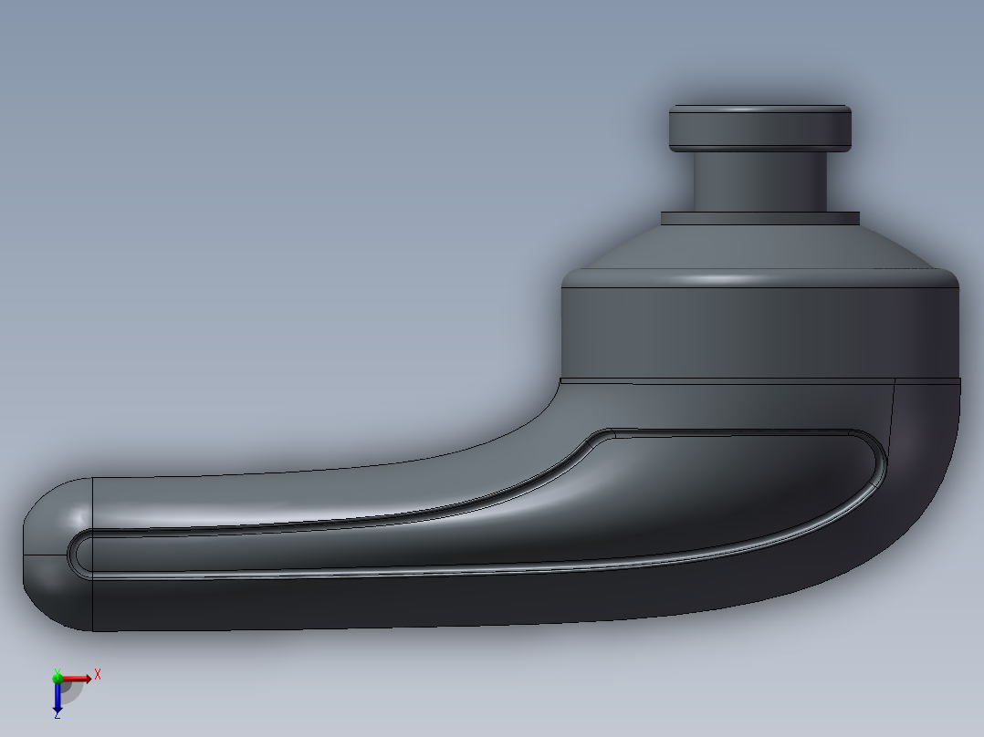 塑胶耳壳俯视图