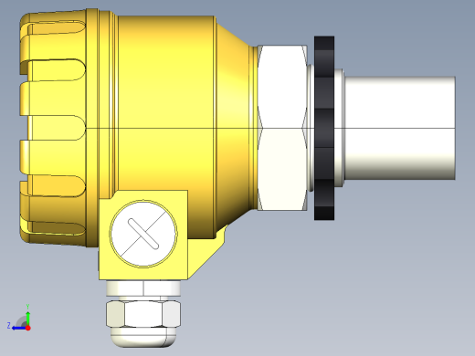 超声波设备-TRANSMITTER-RANGE-4m-13.1ft-PVDF-BODY-4-20mA-2-WIRE-HART-ATEX-BSP-THREAD右视缩略图