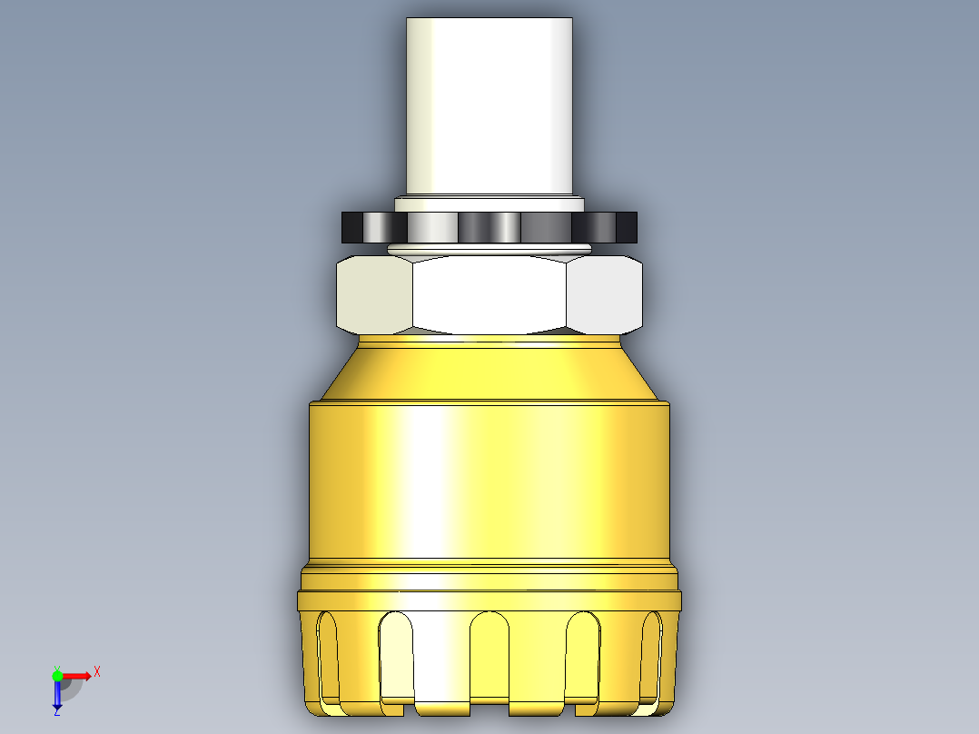 超声波设备-TRANSMITTER-RANGE-4m-13.1ft-PVDF-BODY-4-20mA-2-WIRE-HART-ATEX-BSP-THREAD俯视图