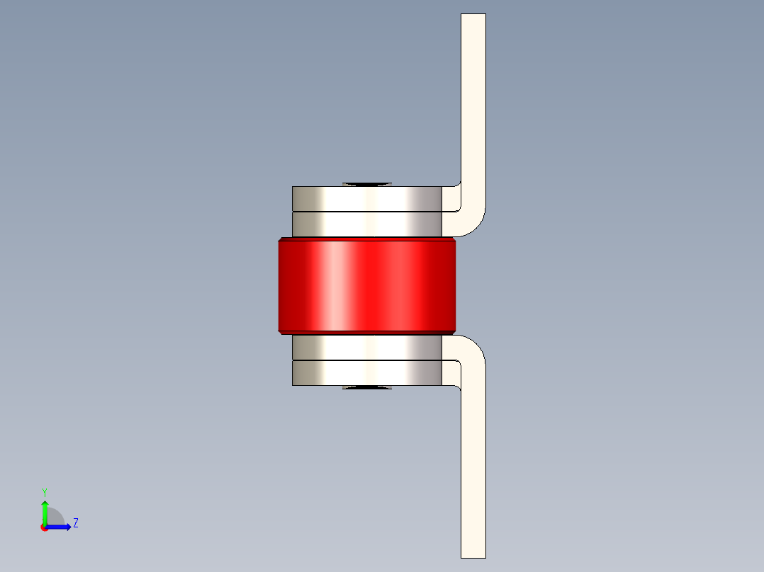双节距 2082 输送链，带附件 K2 1X1---stp左视图