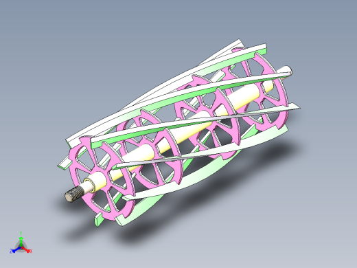 滚刀式刀片修剪机正等轴测缩略图