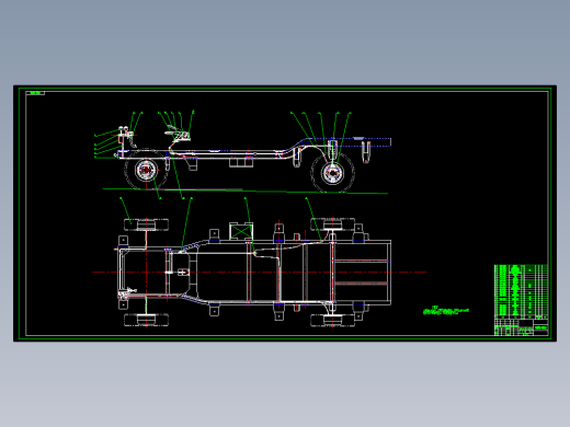 0007-4座客货两用车车架、制动系设计（CAD图+翻译）