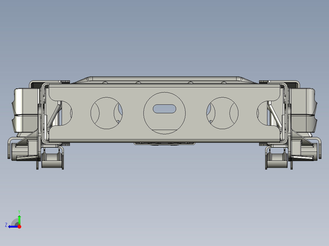 基于PROE4.0建模的车架右视图