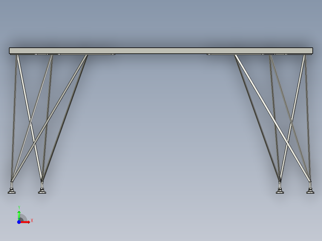 电线办公桌前视图