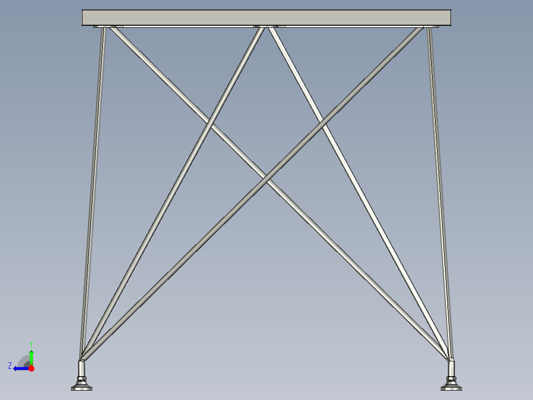 电线办公桌右视图