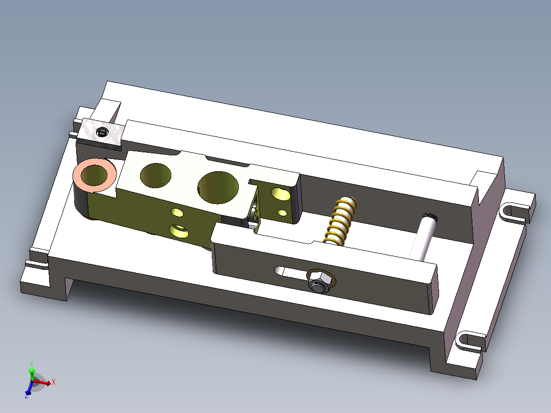 后托架夹具设计钻三杠孔含三维二维说明书