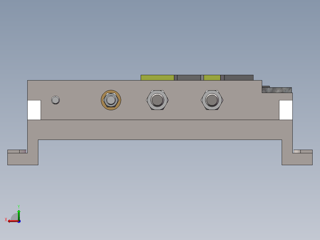 后托架夹具设计钻三杠孔含三维二维说明书后视图