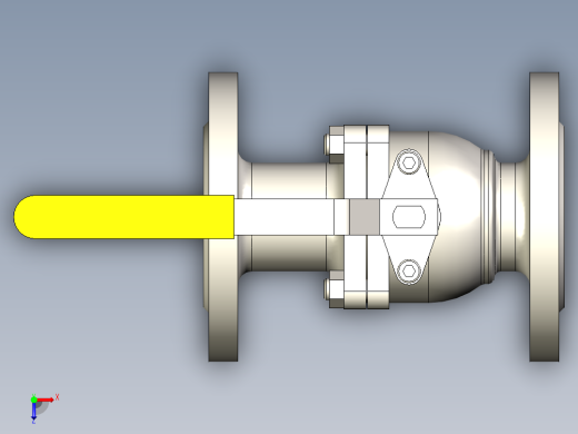 管道手动球阀-水管开关阀-手动阀门DN50铸钢球阀俯视缩略图