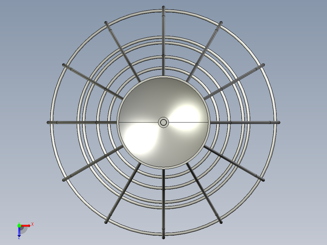 复古吊灯3俯视图
