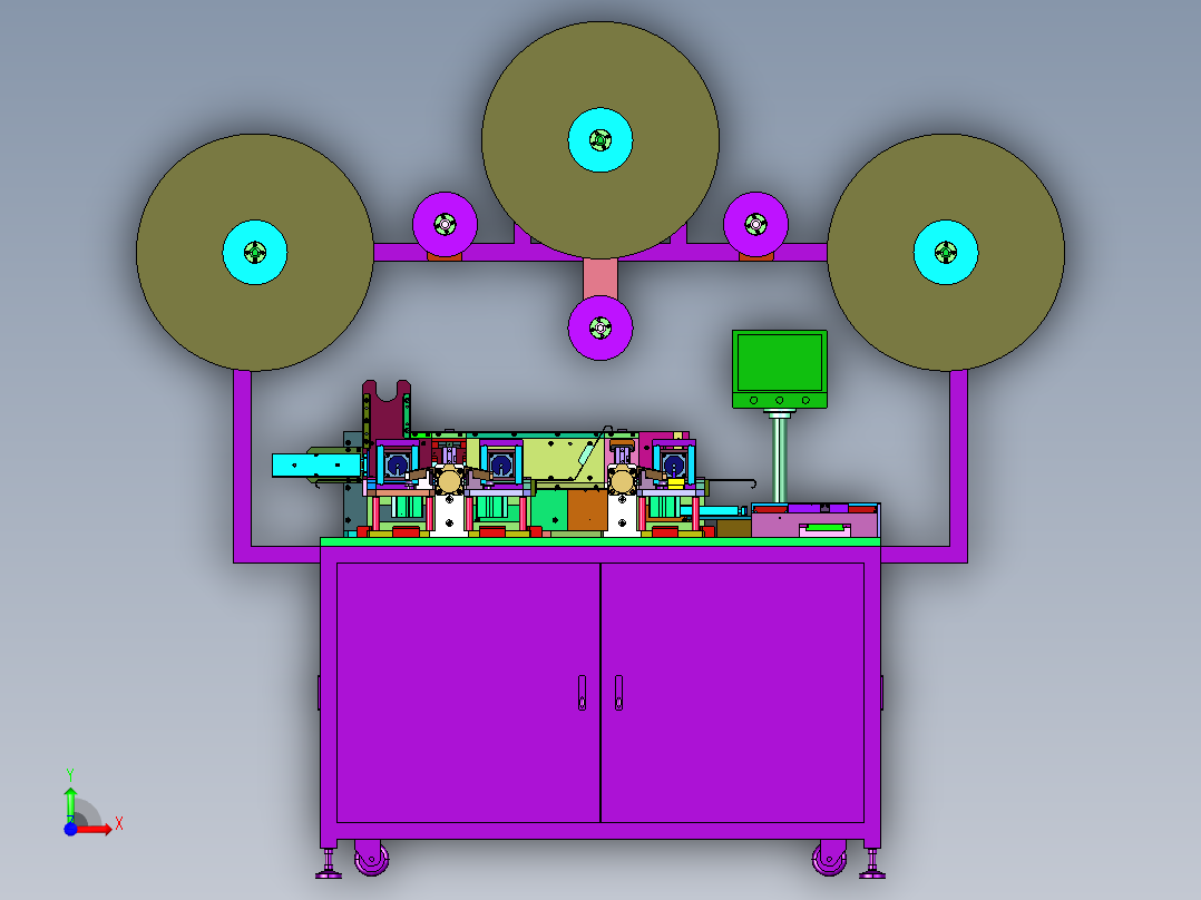 对板连接器组装机前视图