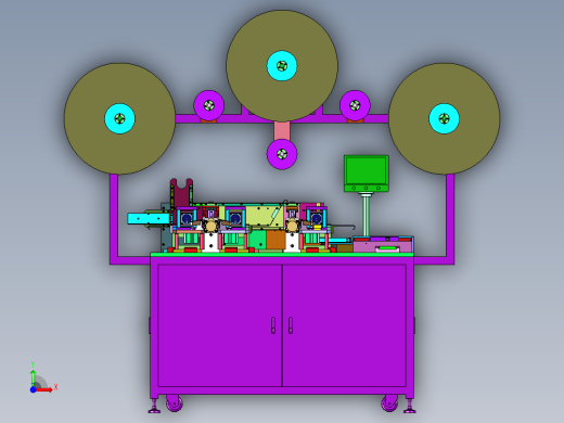 对板连接器组装机前视缩略图