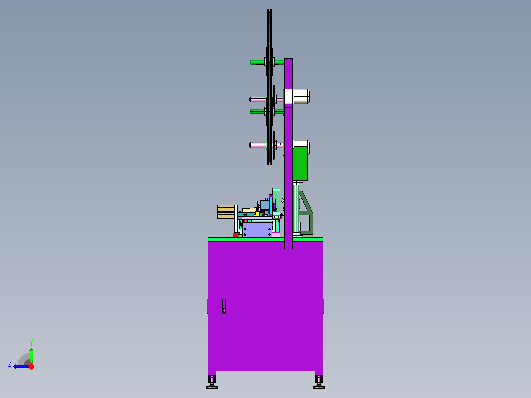 对板连接器组装机右视图