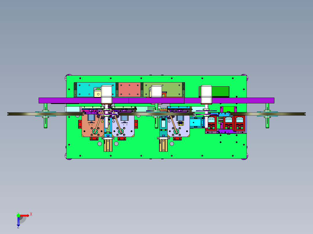 对板连接器组装机俯视图
