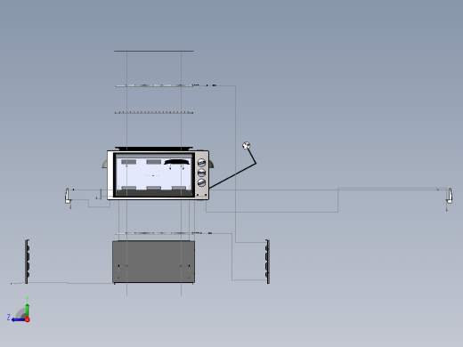 电动迷你烤箱右视缩略图