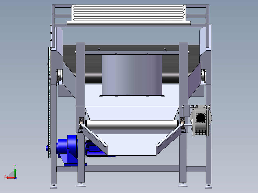 西兰花清洗处理机后视图