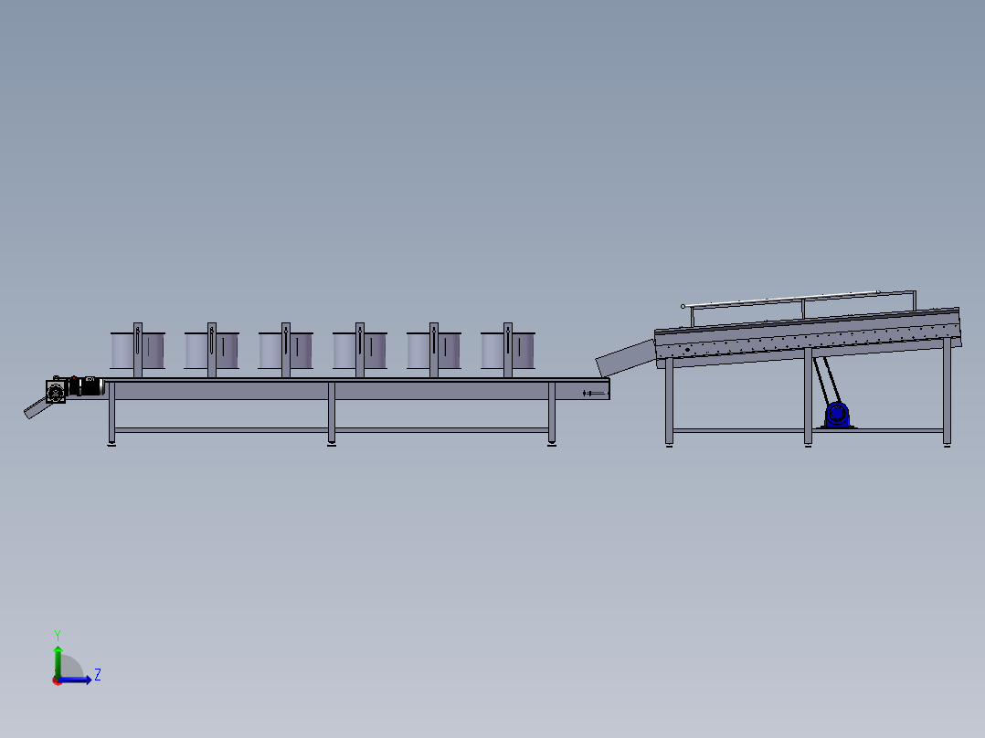 西兰花清洗处理机左视图
