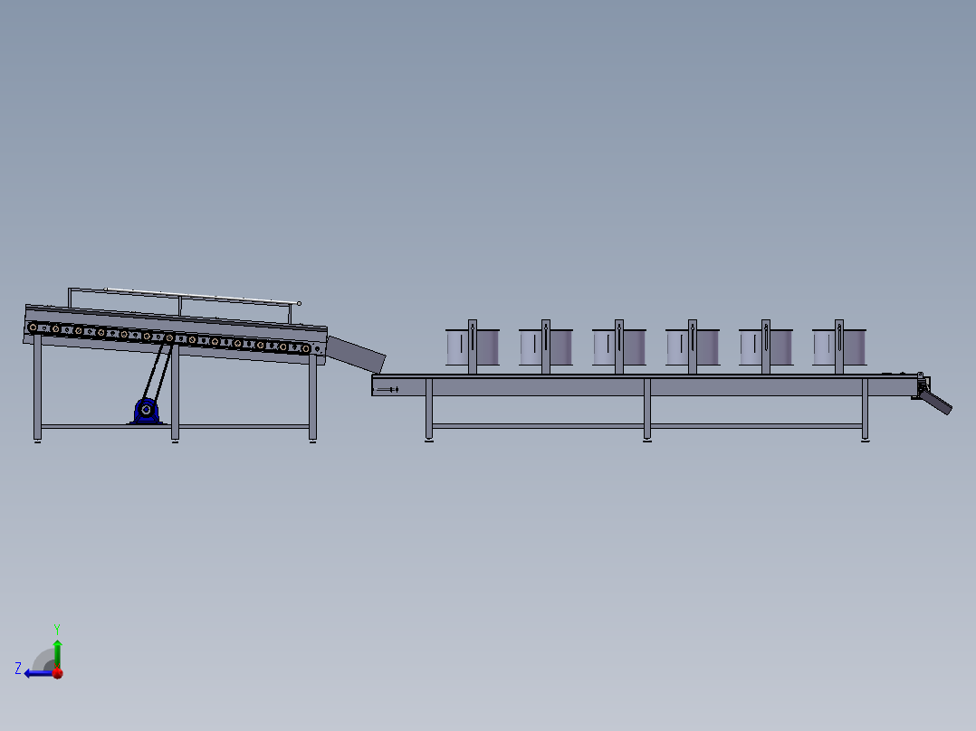 西兰花清洗处理机右视图