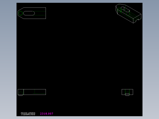 壓板2318(A)-2D多系列多零件图纸模型