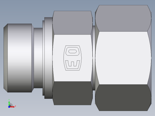 卡套式工业通用硬管接头EO_Swivel_connector_EGE20SMEDCF前视缩略图
