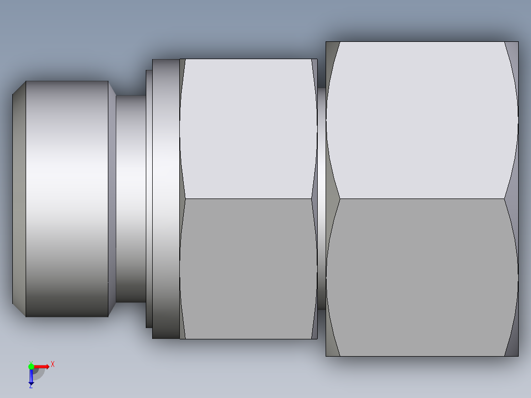 卡套式工业通用硬管接头EO_Swivel_connector_EGE20SMEDCF俯视图