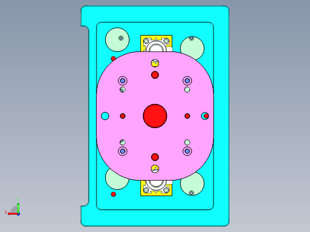 N500-T0P笔记本CNC工装夹具三维模型-CNC7后视图