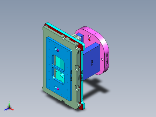 N500-T0P笔记本CNC工装夹具三维模型-CNC7正等轴测缩略图