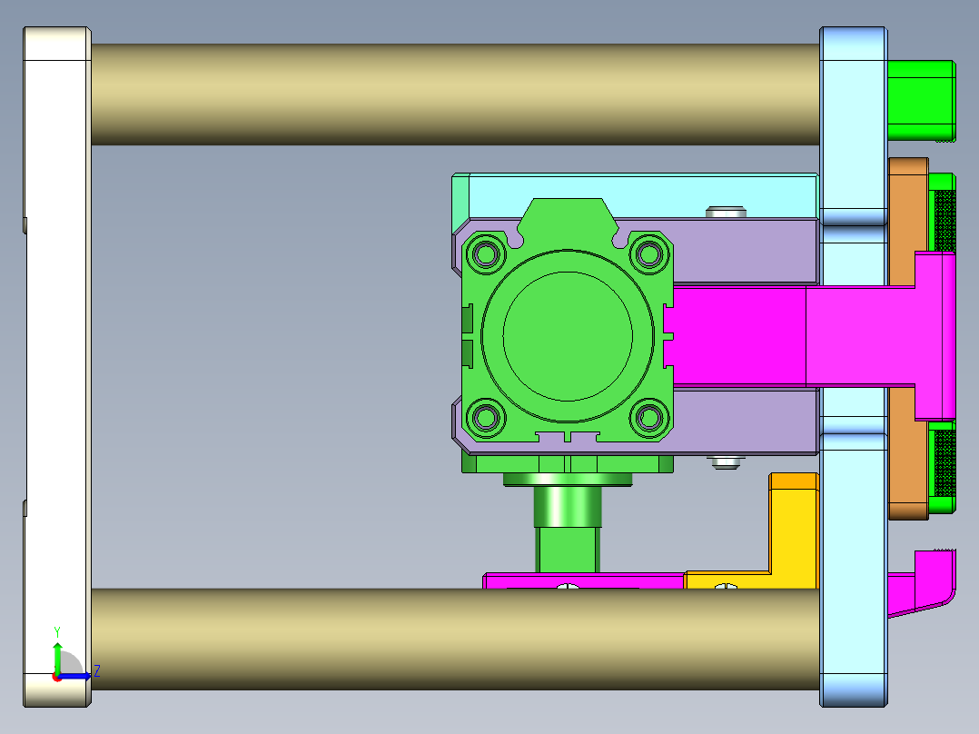 X1-笔记本CNC工装夹具三维模型CNC1-1130左视图